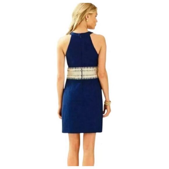 Lilly Pulitzer Ashlyn Shift Dress Navy size 6 - Picture 3 of 16